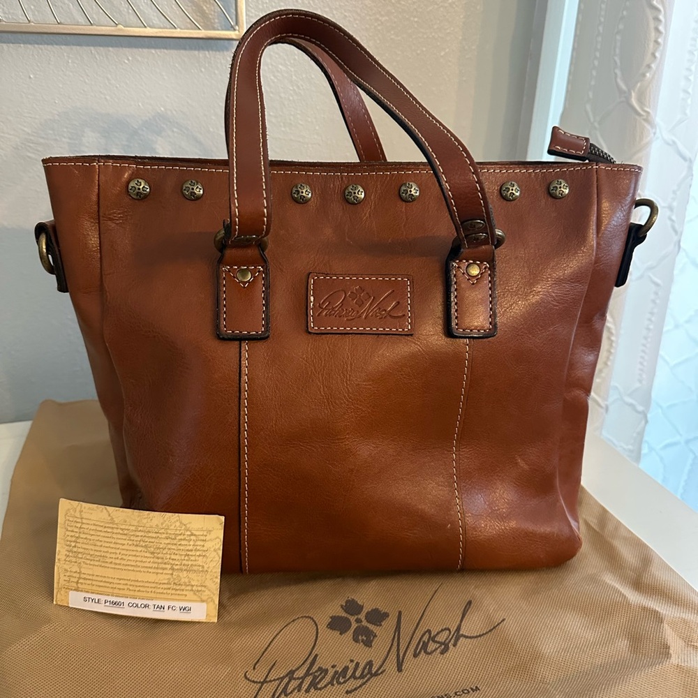 Patricia Nash Brown Leather Tote